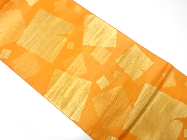 JAPANESE KIMONO / ANTIQUE FUKURO OBI / SILK / WOVEN SHIKISHI PATTERN / KAWASHIMA SELKON